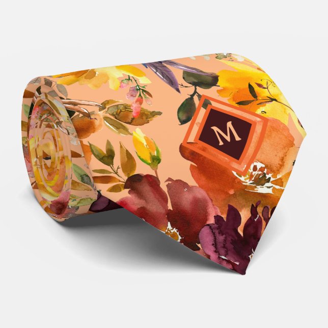 Gravata de Cavalheiro | Gravata Floral para Casame (Rolled)