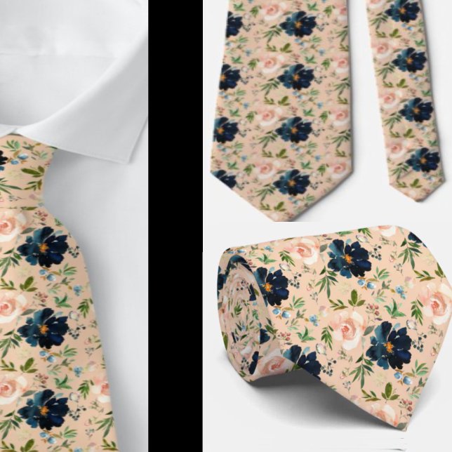 Gravata de cavalheiro | Gravata floral para casame (Criador carregado)