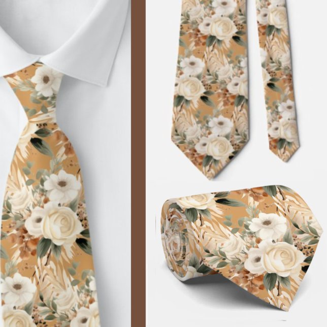 Gravata de Cavalheiro | Gravata Floral para Casame (Criador carregado)