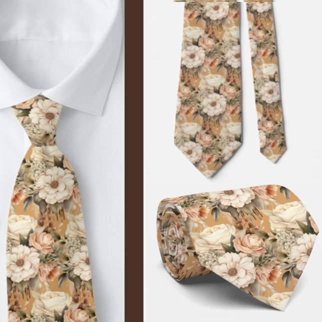 Gravata de Cavalheiro | Gravata Floral para Casame (Criador carregado)
