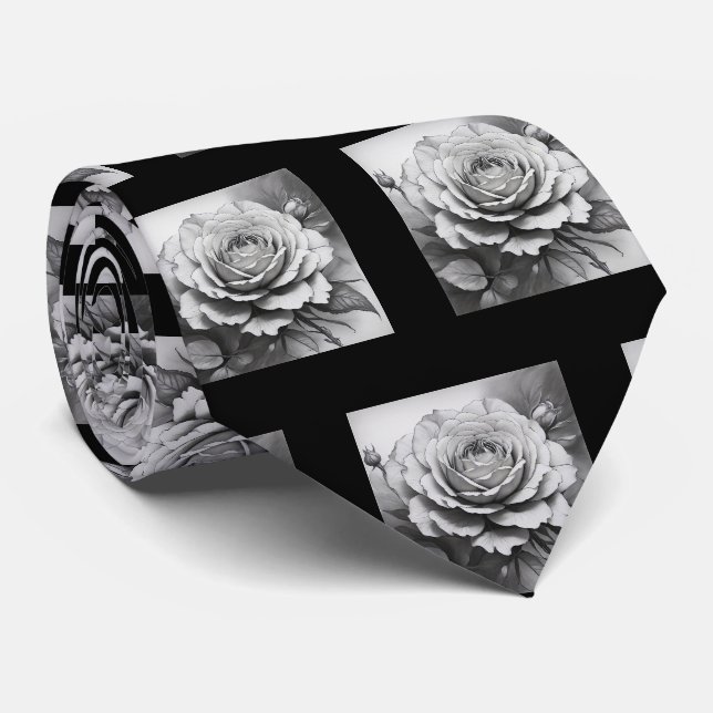 Gravata de Cavalheiro | Gravata Floral para Casame (Rolled)
