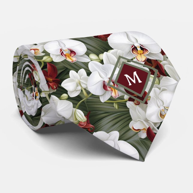 Gravata de Cavalheiro | Gravata Floral para Casame (Rolled)