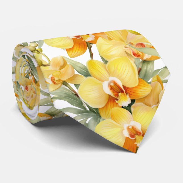 Gravata de Cavalheiro | Gravata Floral para Casame (Rolled)
