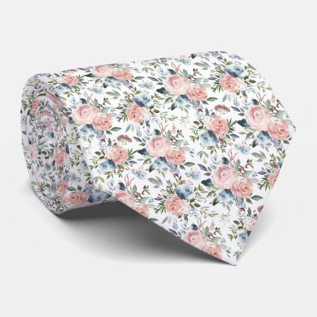 Gravata de Cavalheiro | Gravata Floral para Casame (Rolled)