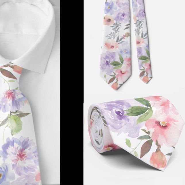 Gravata de Cavalheiro | Necktie Floral para Casame (Criador carregado)