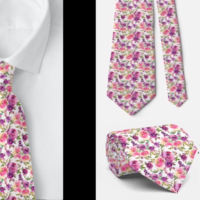 Gravata de Cavalheiro | Necktie Floral para Casame (Criador carregado)