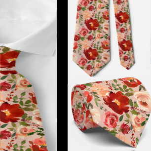 Gravata de cavalheiro Necktie floral para casame