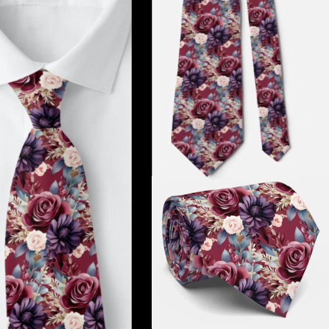 Gravata de Cavalheiro | Necktie Floral para Casame (Criador carregado)