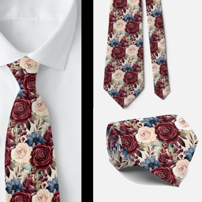 Gravata de Cavalheiro | Necktie Floral para Casame (Criador carregado)