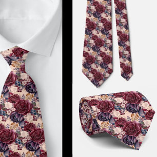 Gravata de Cavalheiro Necktie Floral para Casame