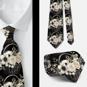Gravata de Cavalheiro   Necktie Floral para Casame