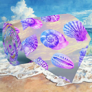 Gravata de Concha Oceânica com Estampa Náutica