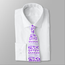 Gravata de Coração Púrpura Uniforme