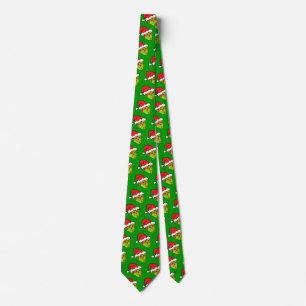 Gravata de Crânio Açucarado de Papai Noel