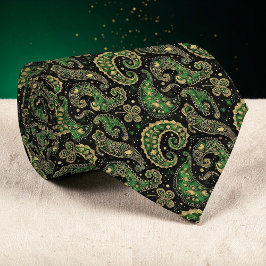 Gravata de Dia de São Patrício Paisley Personaliza