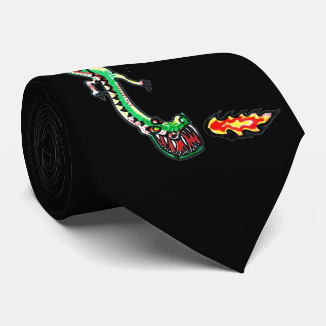 Gravata de Dragão (Cores Personalizadas) (Rolled)