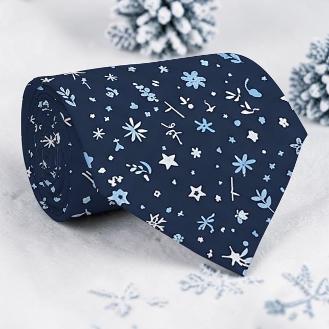 Gravata de flocos de neve de inverno sazonal (Criador carregado)