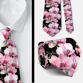 Gravata de Flores de Orquídea Rosa