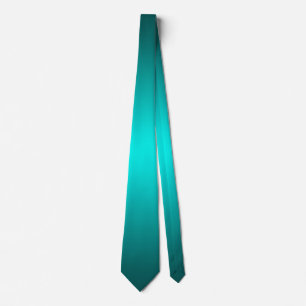 Gravata de Gradiente Teal Minimalista Elegante Sól