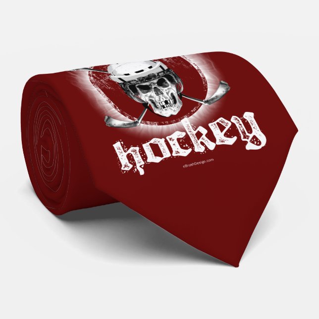 Gravata de Hóquei de Bonez (escuro) (Rolled)