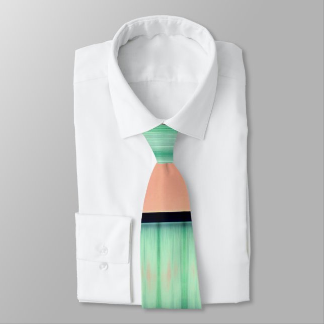  Gravata de impressão abstrata na moda (Amarrado)