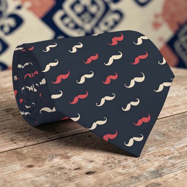 Gravata de Lacinho com Padrão de Bigode (Criador carregado)