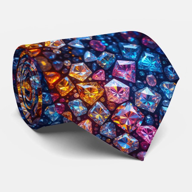 Gravata de luxo com diamante de pedra preciosa de  (Rolled)