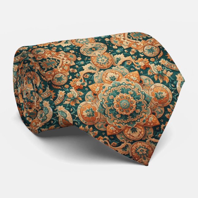Gravata de luxo em estilo persa de designer | Grav (Rolled)