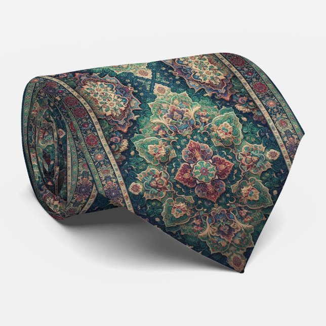 Gravata de luxo em estilo persa de designer | Grav (Rolled)