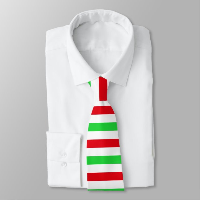 Gravata de Natal com Listras 2 (Amarrado)