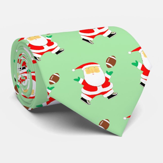 Gravata de Natal de Futebol Americano (Rolled)