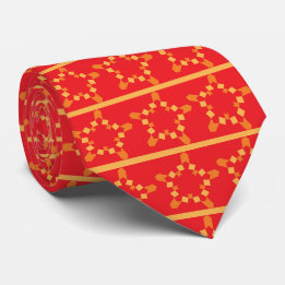 Gravata de Natal estrelas vermelhas