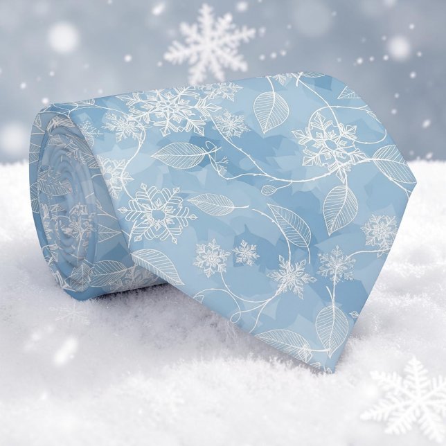 Gravata de Natal Flocos de Neve de Inverno (Criador carregado)