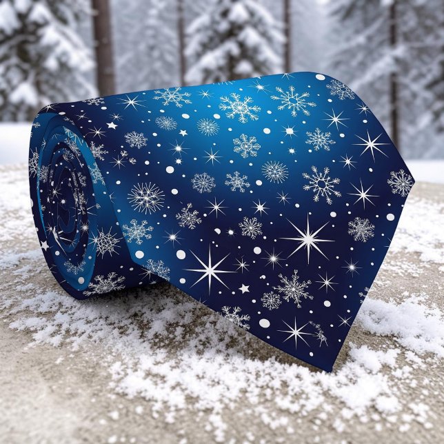 Gravata de Natal Flocos de Neve de Inverno (Criador carregado)