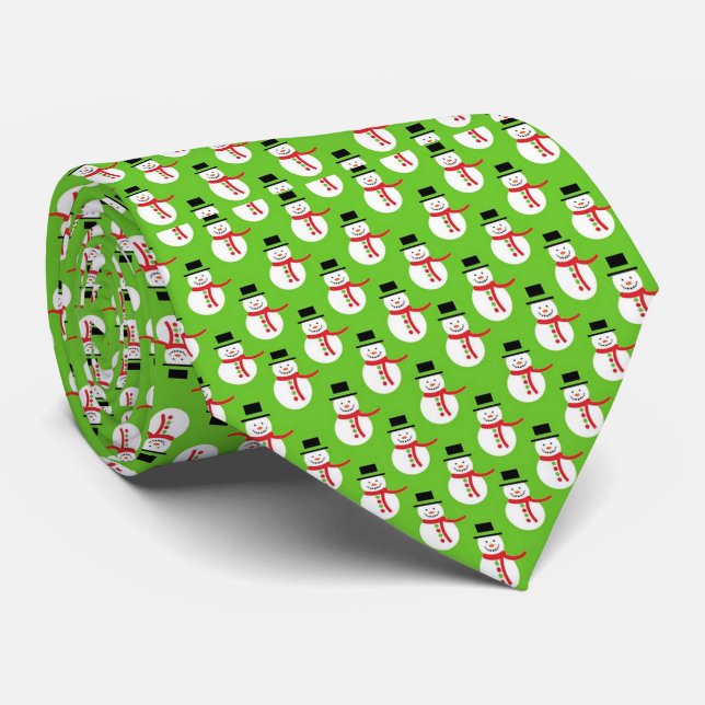 Gravata de Natal/Neve (Rolled)