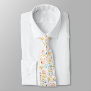 Gravata de Noiva Floral Caprichosa em Pastel Suave