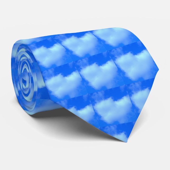 Gravata de Nuvem em Forma de Coração Inchado (Rolled)