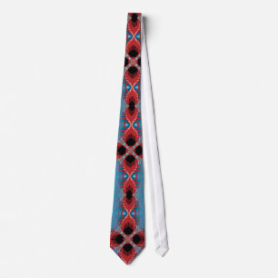 Gravata de Peacock Vermelho