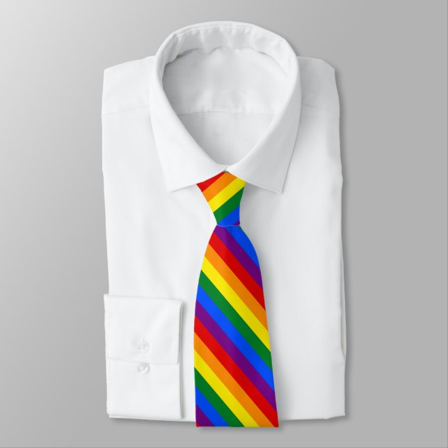 Gravata de Pescoço Arco-íris ORGULHO LGBT (Amarrado)