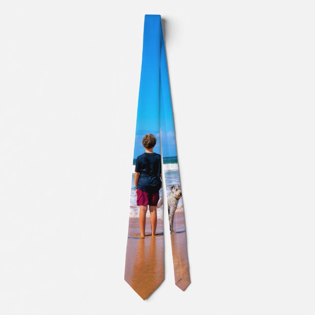 Gravata de Pescoço com Foto Personalizada Seu Próp (Frente)