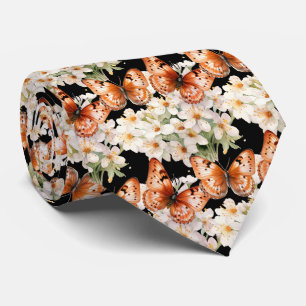 Gravata de Pescoço Elegante do Jardim de Borboleta