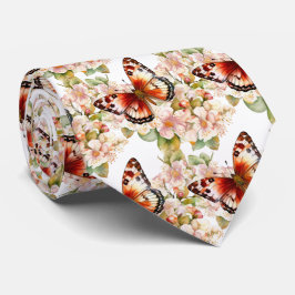 Gravata de Pescoço Elegante do Jardim de Borboleta