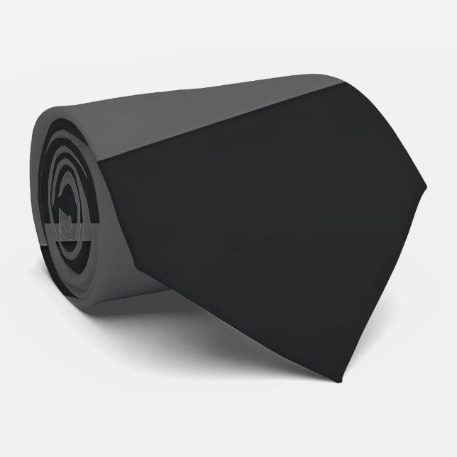 Gravata de Pescoço Geométrica em Quadrados Negros (Rolled)