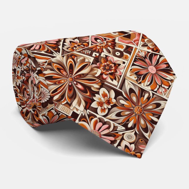 Gravata de Pescoço Hippy Flower Power (Rolled)