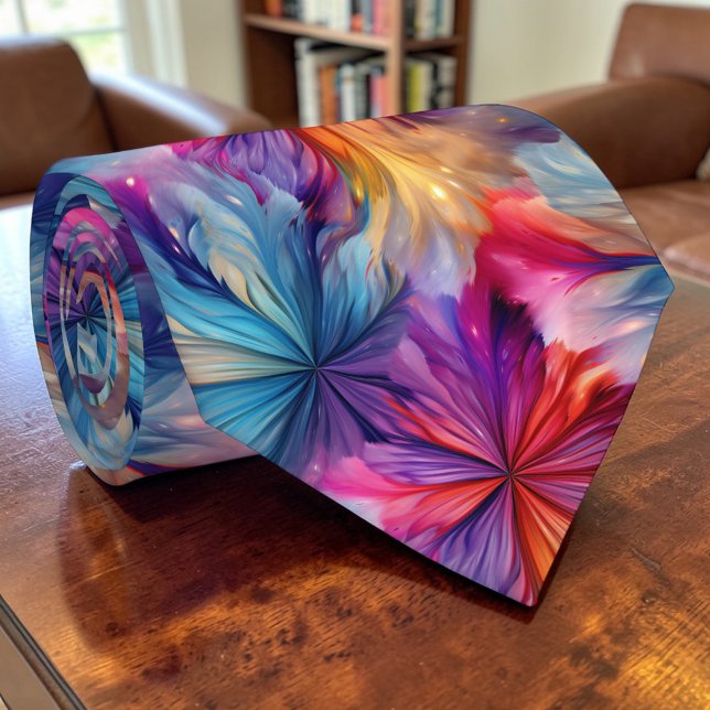 Gravata de Pescoço Tie Dye Hippie dos Anos 60 (Criador carregado)