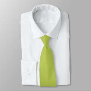 Gravata de Pescoço Verde Chartreuse Macia da Moda