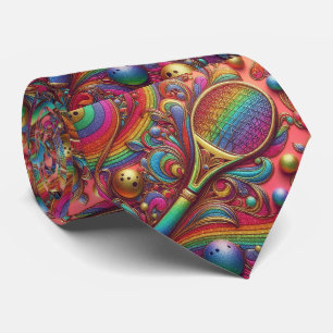 Gravata de Pickleball Art Nouveau – Elegante Arco-