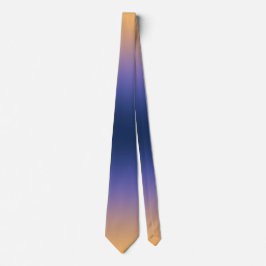 Gravata de seda com gradiente de roxo para azul-ma