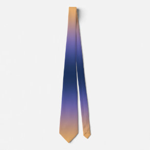 Gravata de seda com gradiente de roxo para azul-ma