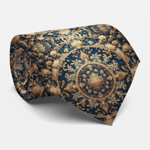 Gravata de seda persa de luxo   Designer de estilo